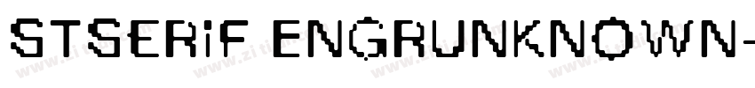 STSerif EngrUnknown字体转换